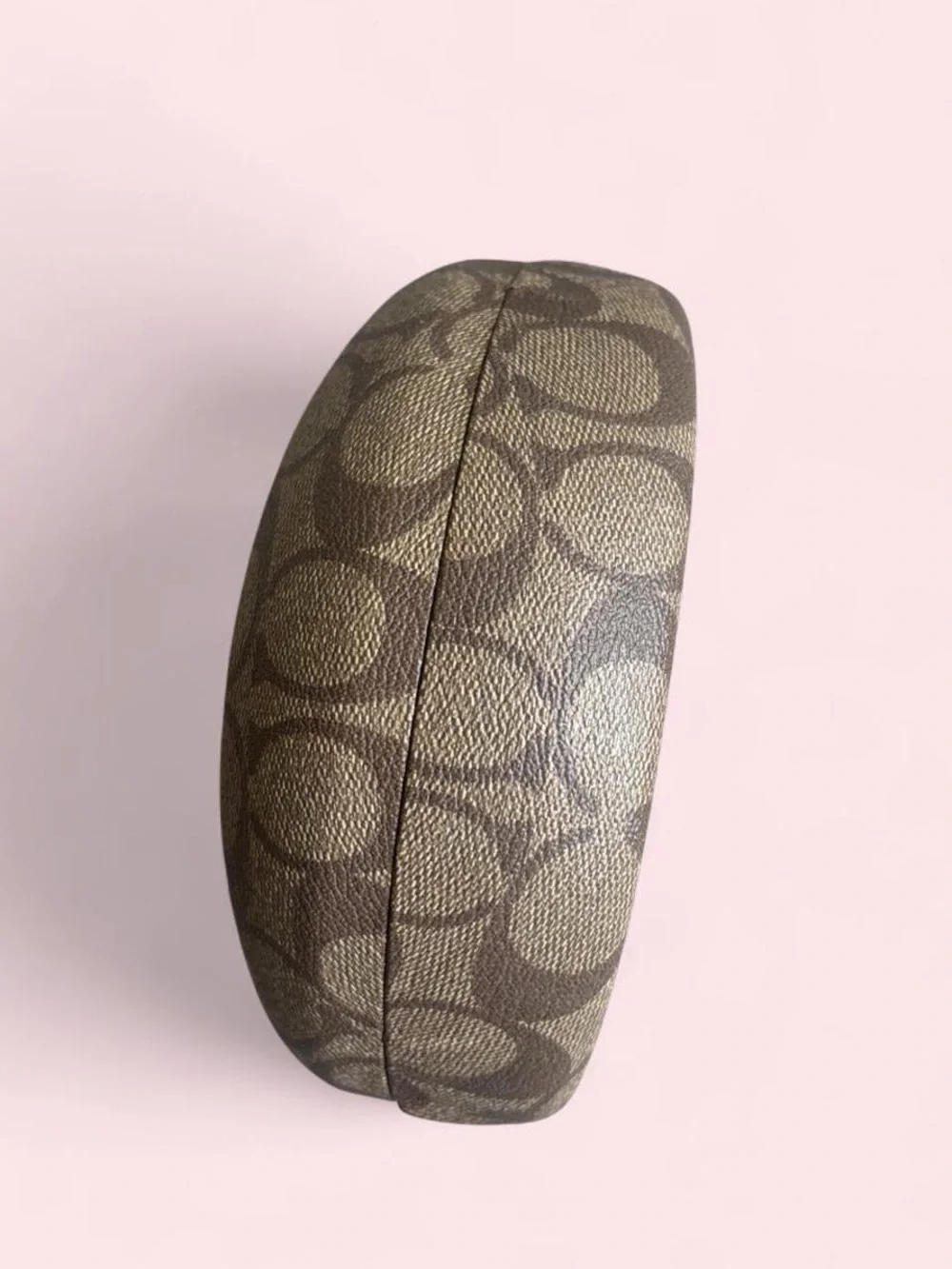 Coach Brown Khaki Signature Sunglass Case